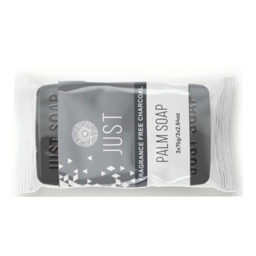 JUST Palm Soap Fragrance Free Charcoal